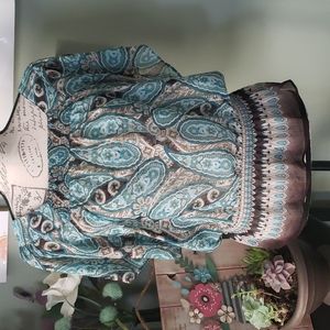 Retro Mudd Sheer Paisley Blouse